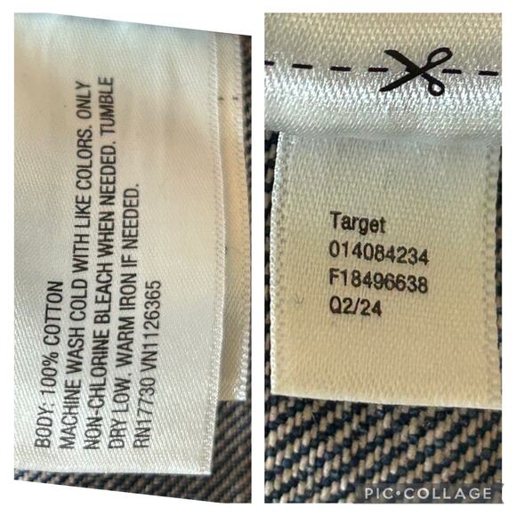 Universal Thread Denim Vest Jacket Button Collar XS Blue Streetwear Boho Hippie - Picture 7 of 7